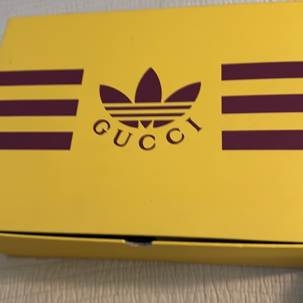 Gucci Brown and Green Wedge Shoes with adidas Iconic Design - Picture 6 of 8